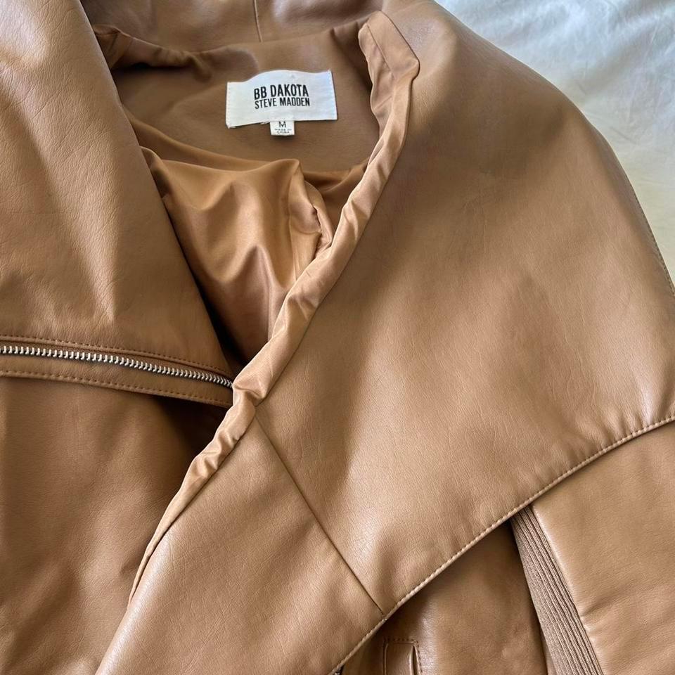 Steve Madden Tan Leather Jacket 6948