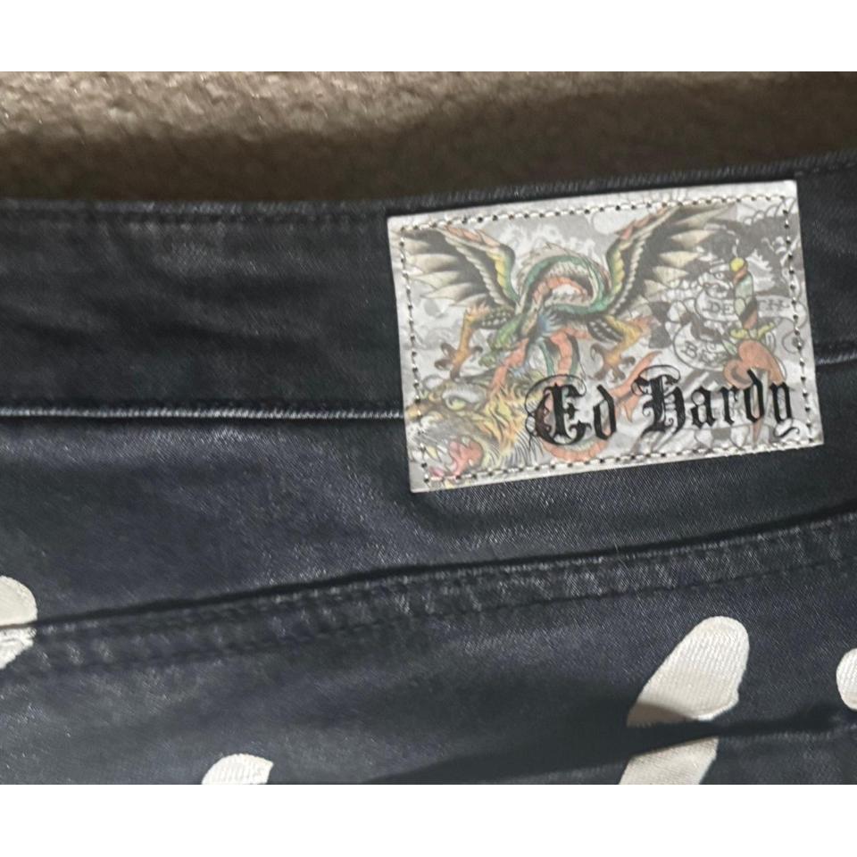 Black Ed Hardy Tiger Flare B9e6 5