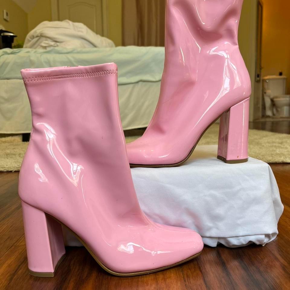 Bubblegum Pink Steve Madden Boots 7