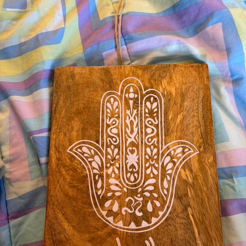 Wooden Sign With Hamsa Hand 1a0a