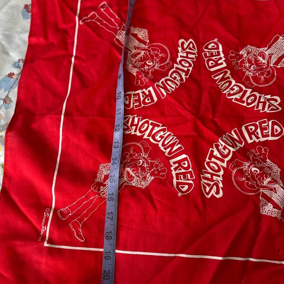 Shotgun Red Vintage Bandana Red 6