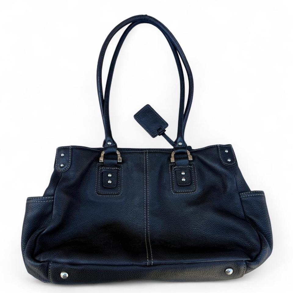 Black Leather Shoulder Bag 34da 2