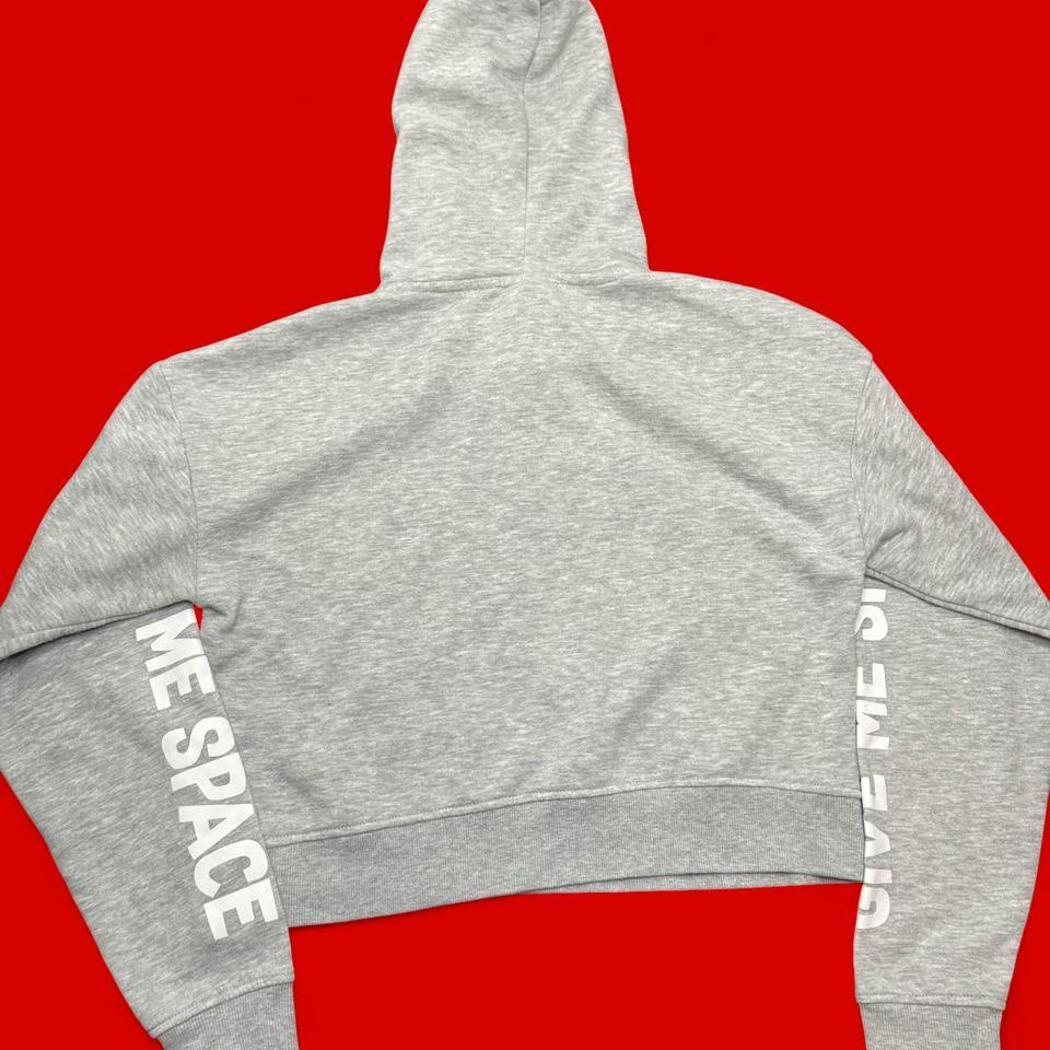 Grey Chemistry Nasa Cropped Hoodie 2