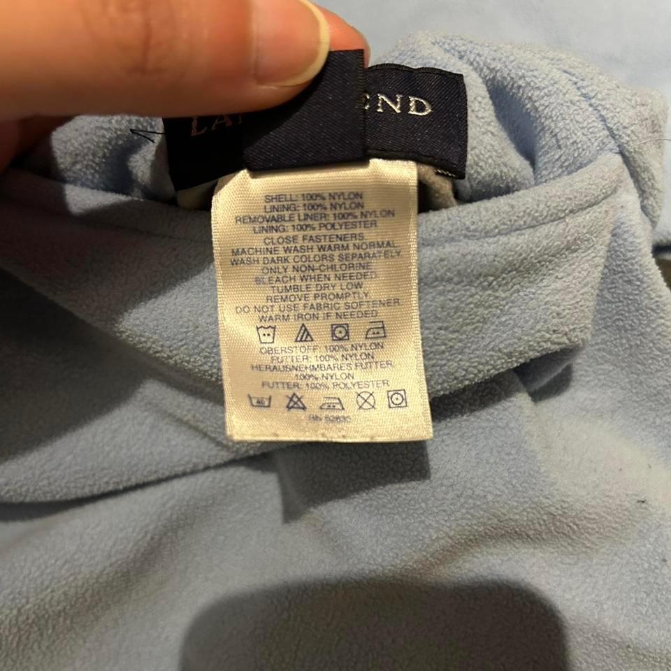 Lightweight Gray Lands End Windbreaker 8