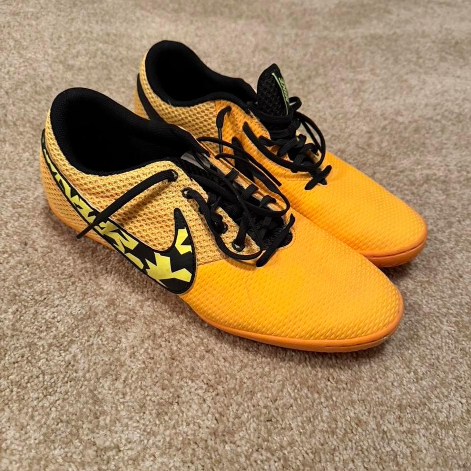 Nike Yelloworangeblack Indoor Soccer Shoes F07c
