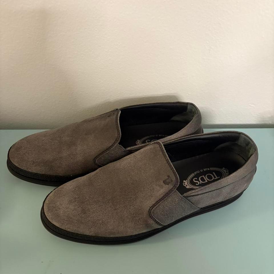 Grey And Black Tods Leather 3