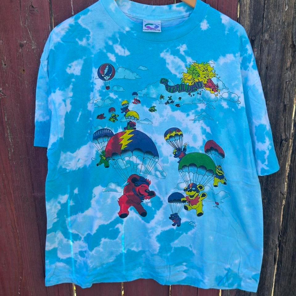 Vintage 90s Liquid Blue Grateful 60cf