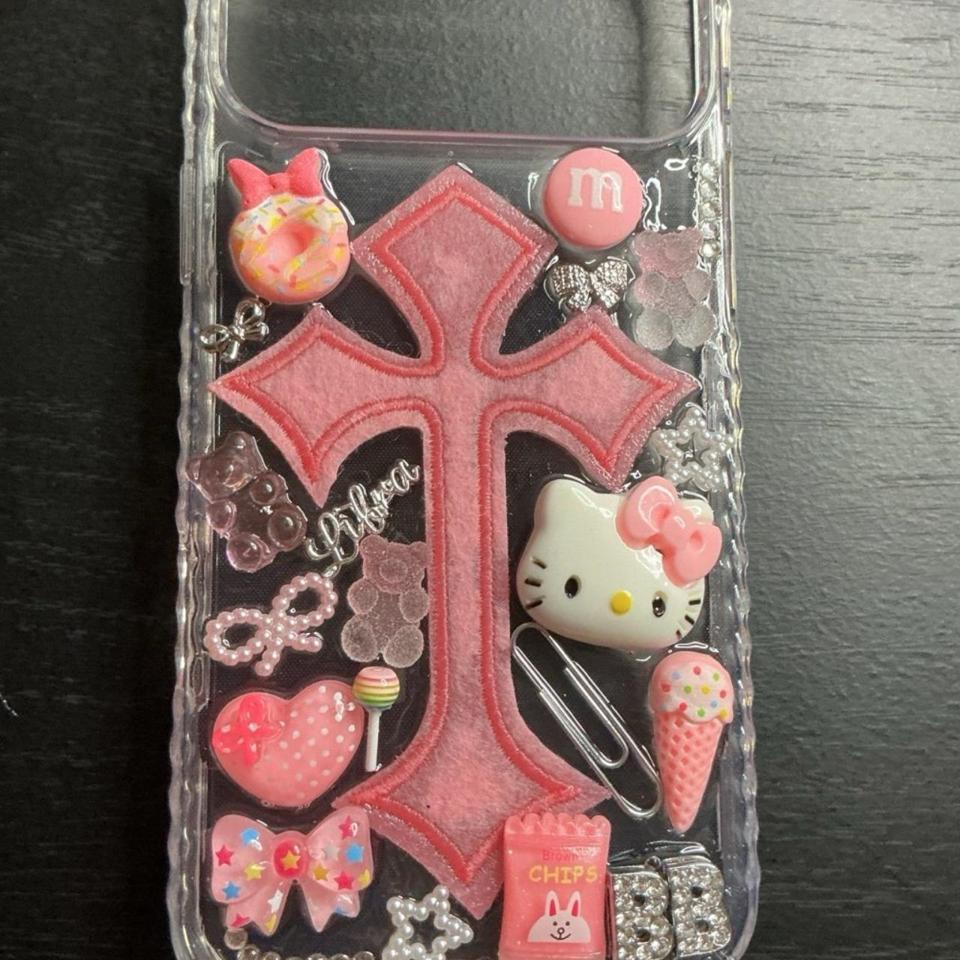 Pink Cross Phone Case With 3f0a 2
