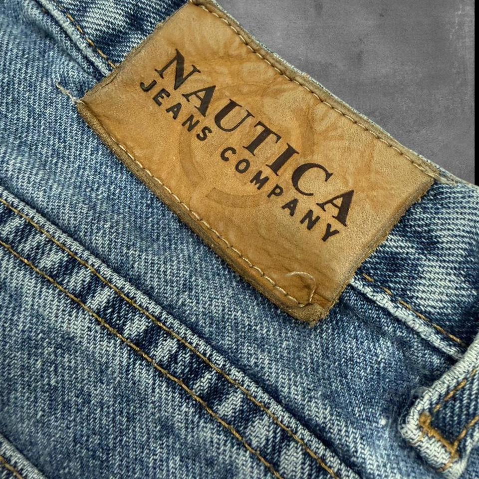 Vintage 90s Nautica Blue Denim E40c 3