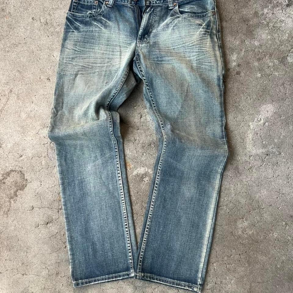 Blue Flypaper Straight Leg Denim