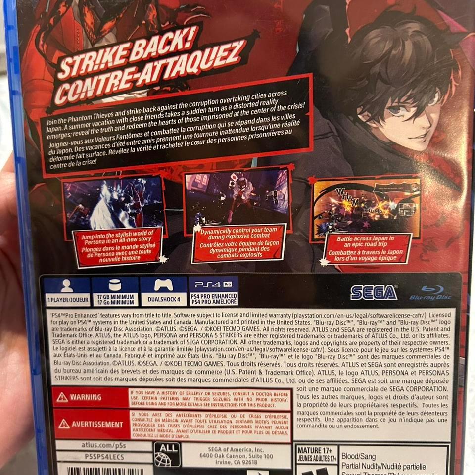 Persona 5 Strikers Persona Ps4 2