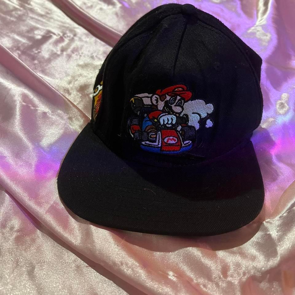 Black Mario Kart Snapback Hat