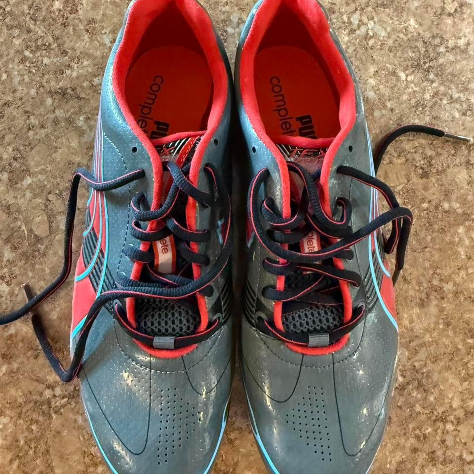 Grey And Red Puma Tfx