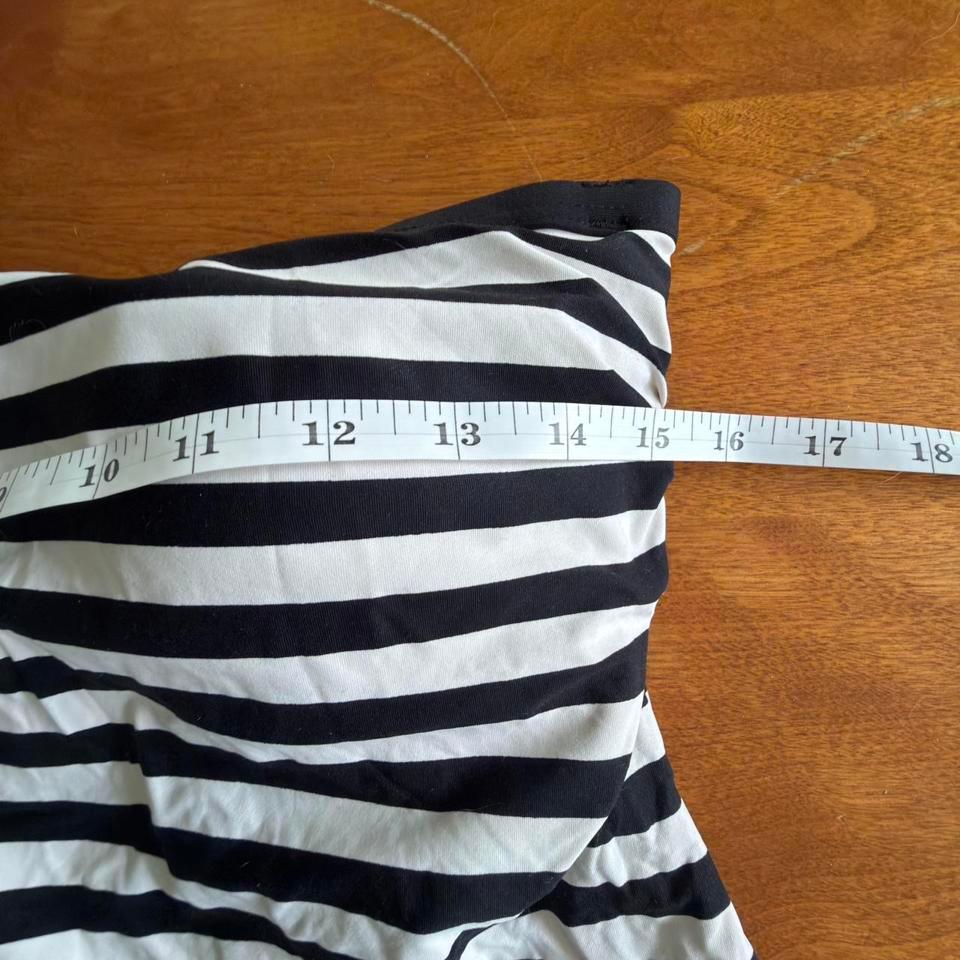 Dkny Black And White Striped A95a 3