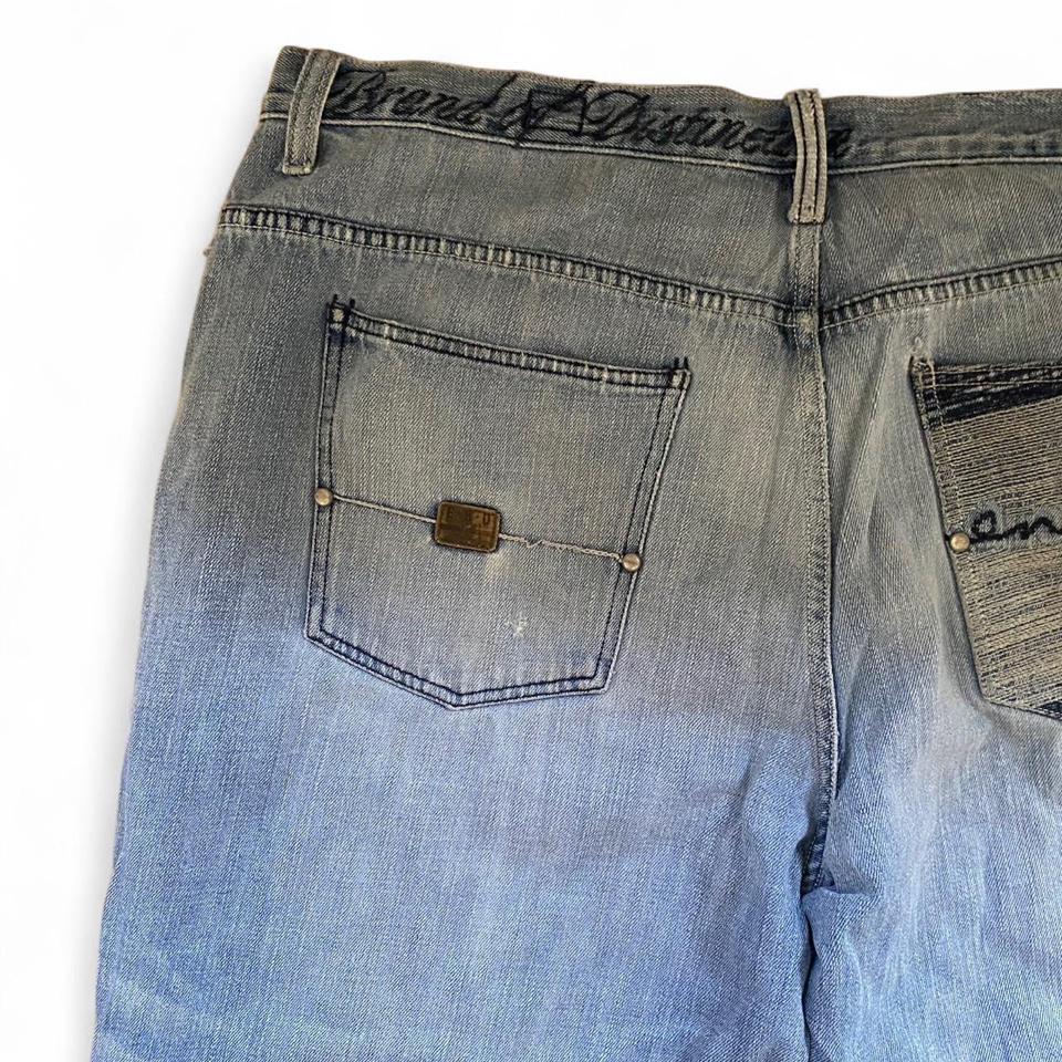 Y2k Thrashed Enyce Embroidered Jeans 4