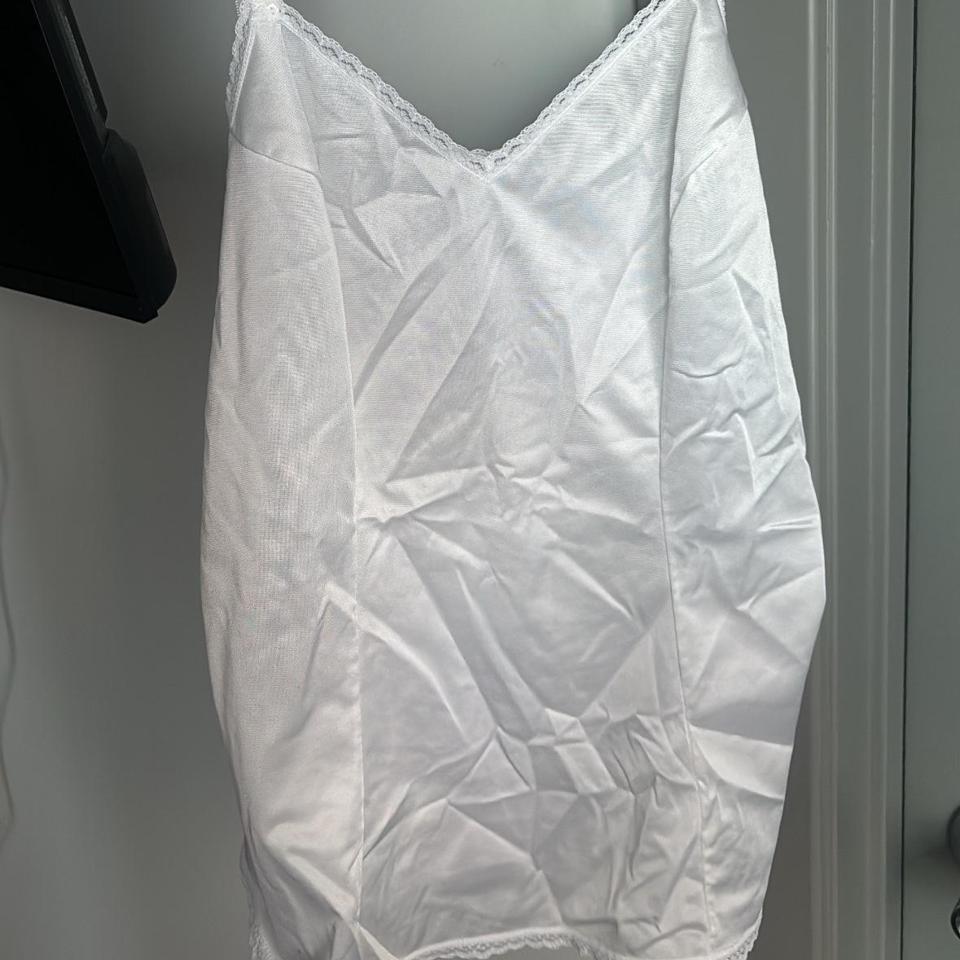 White Vanity Fair Satin Slip 19c5