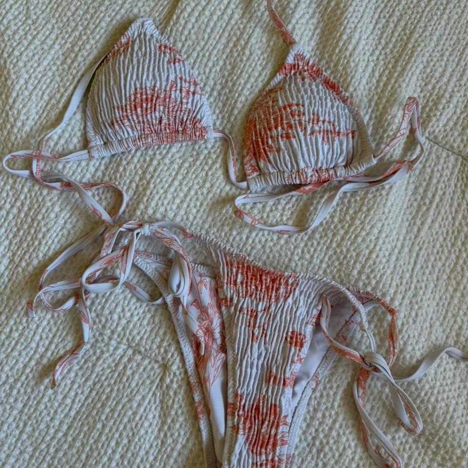 Volcom Orange Flower Bikini Set 1a7c
