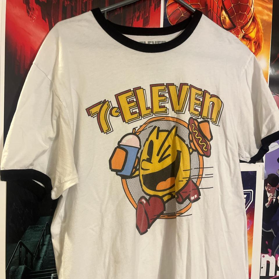 Pac Man 7 Eleven Ringer T Shirt