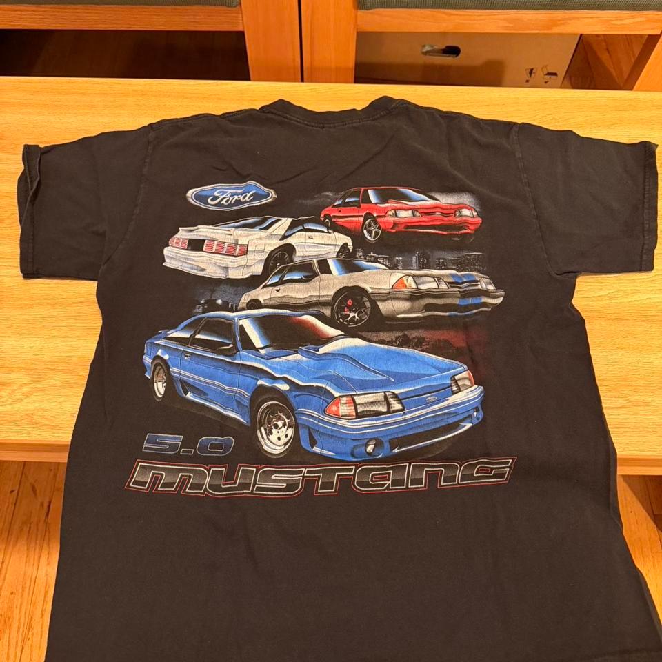 Ford Mustang Black T Shirt Size Dfe1