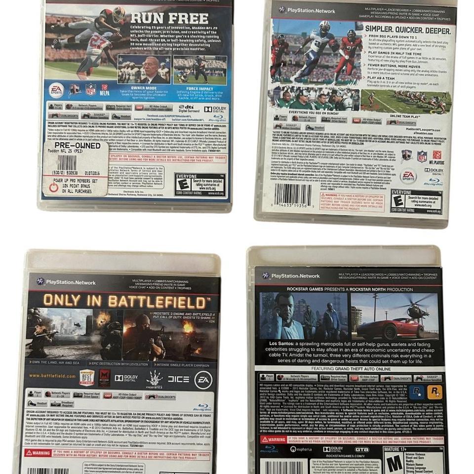 Lot Of 4 Ps3 Games 2