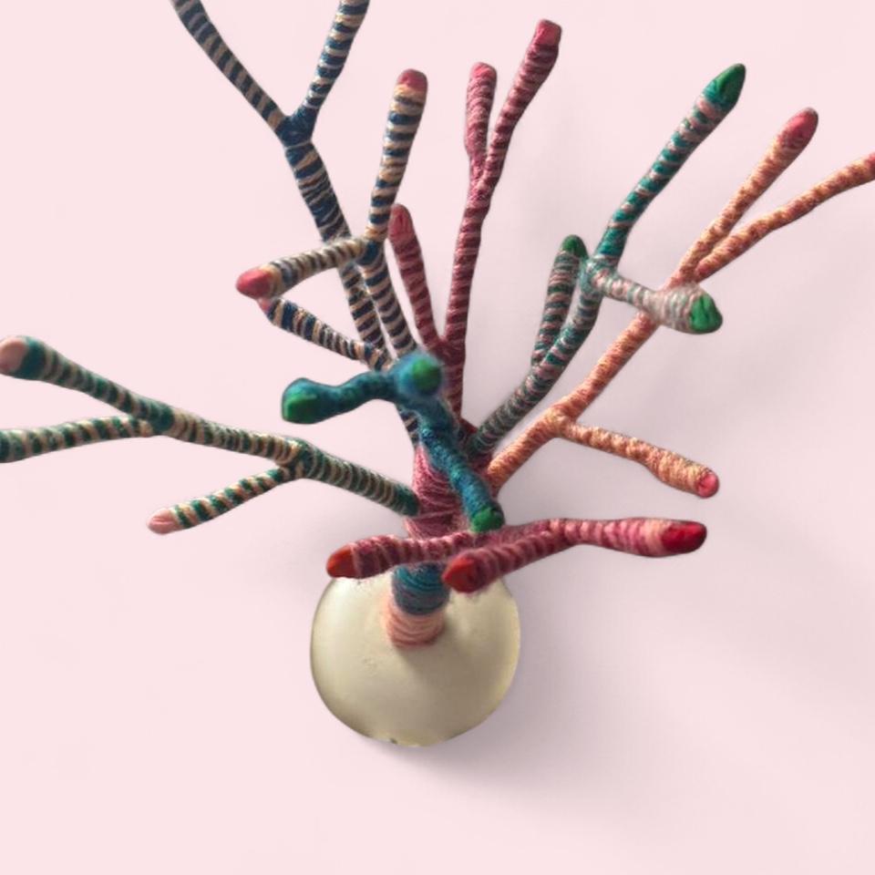 Handmade Colorful Yarn Tree Jewelry 9072 2