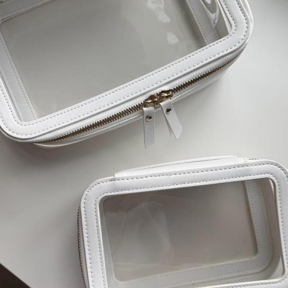 White Clear Makeup Bag Set 4a6a