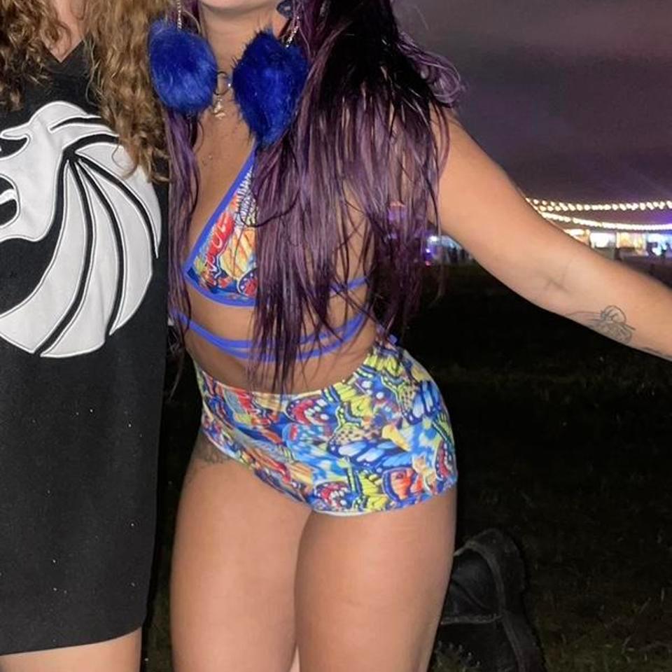 Blue Butterfly Ravewithmegente Set Worn 5