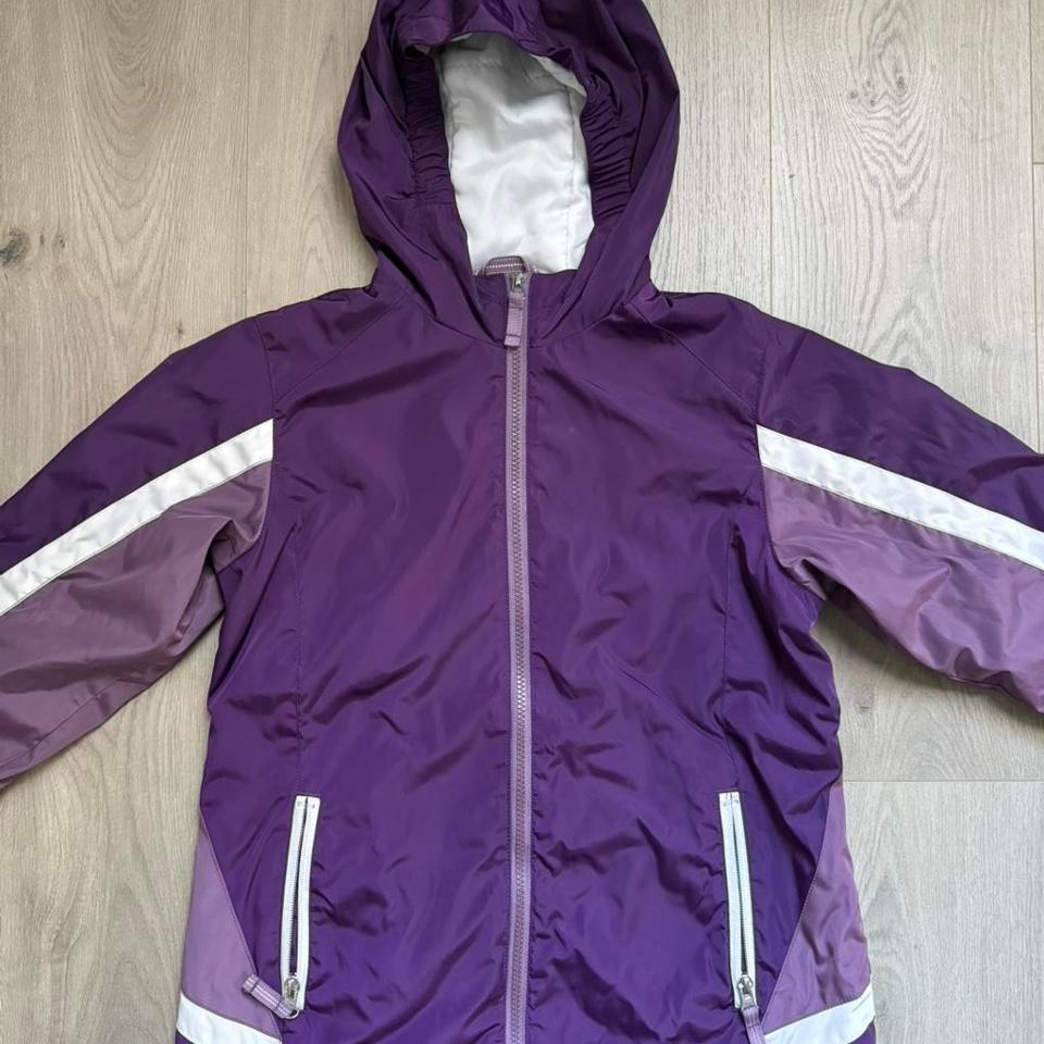 Lands End Purple Windbreaker Jacket 9f47 2