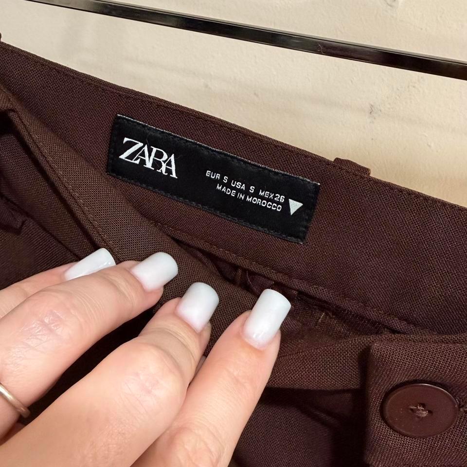 Zara Brown Tailored Bermuda Shorts Aa2e 2