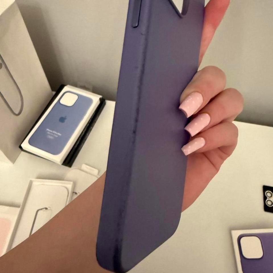 Dark Purple Leather Apple Iphone 2e05 7
