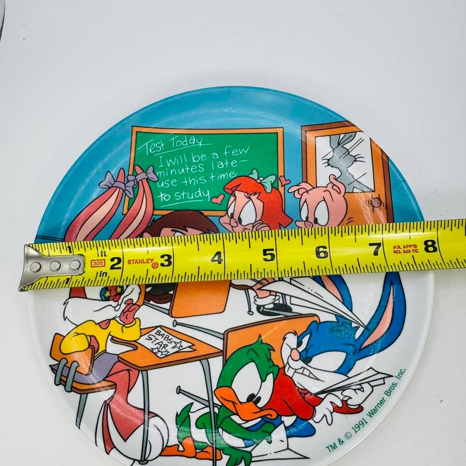 Vtg Tiny Toons Melamine Plate 7