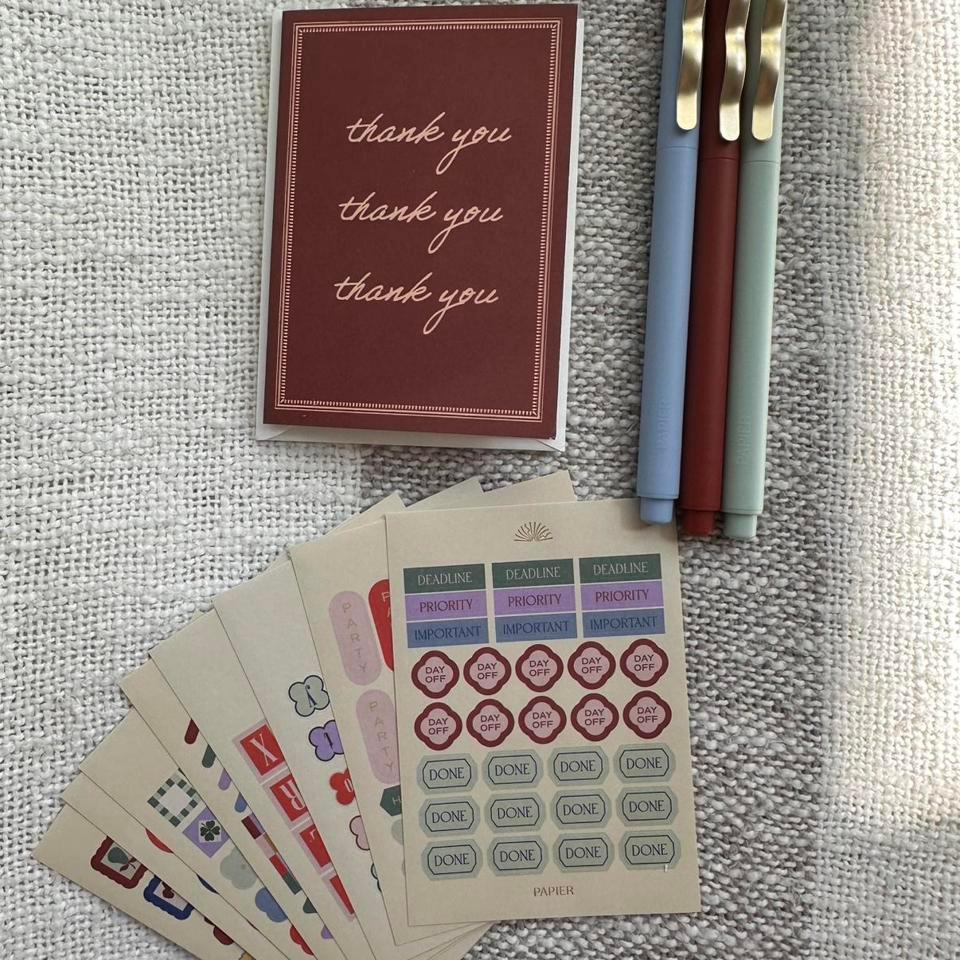 Papier Stationary Bundle Nwot 24 F83e 5