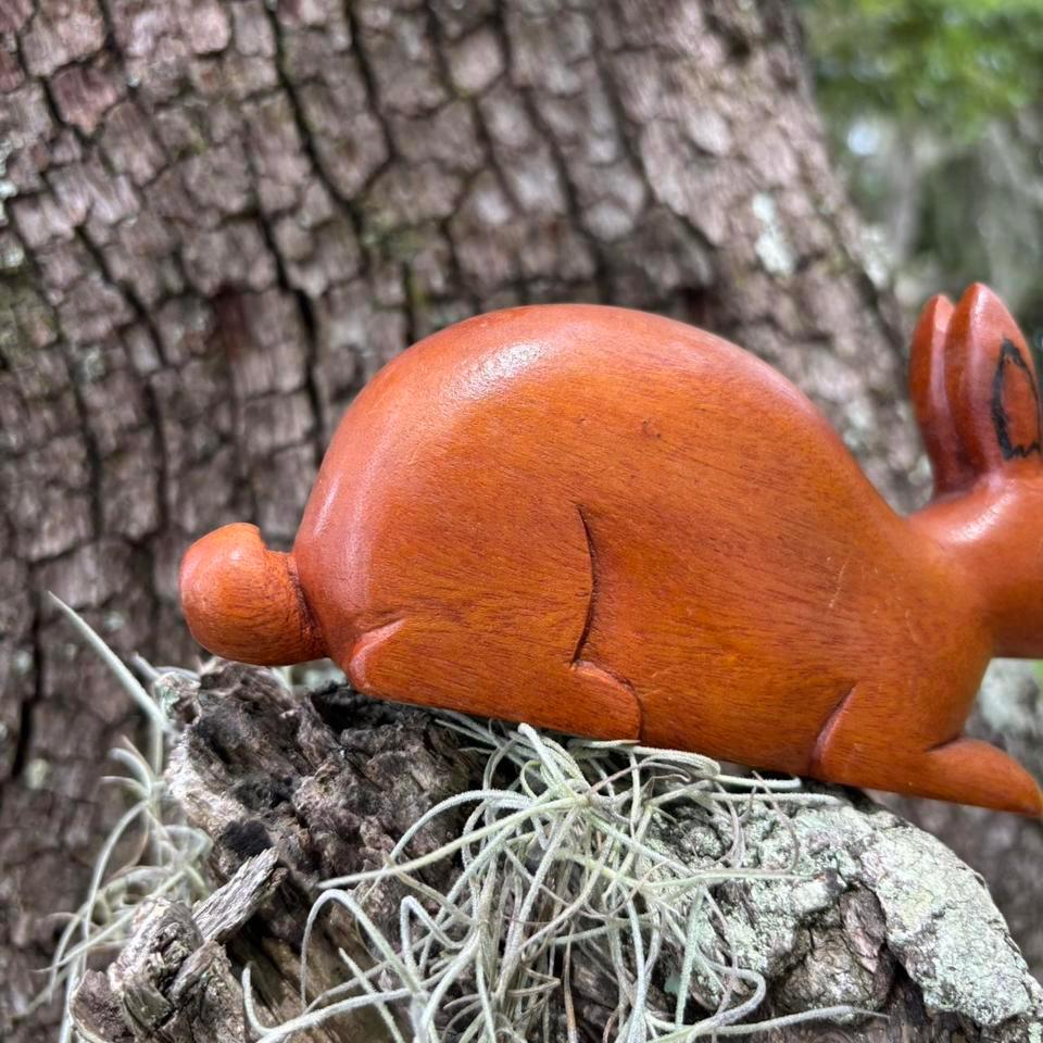 Vintage Hand Carved Bunny Rabbit 3