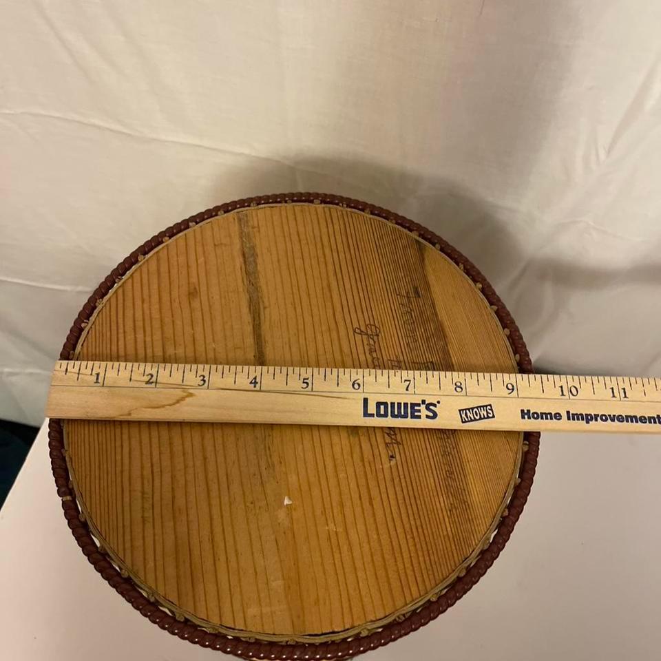 Vintage Rattan Waste Paper Basketside 2dcc 8