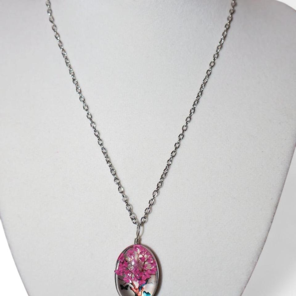 Dried Flower Resin Pendant Sweet 31c3