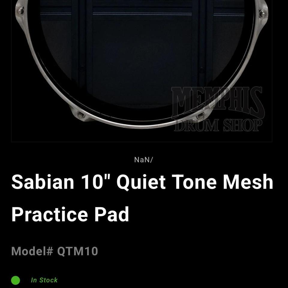 Sabian 10 Quiet Tone Mesh Cb75 3