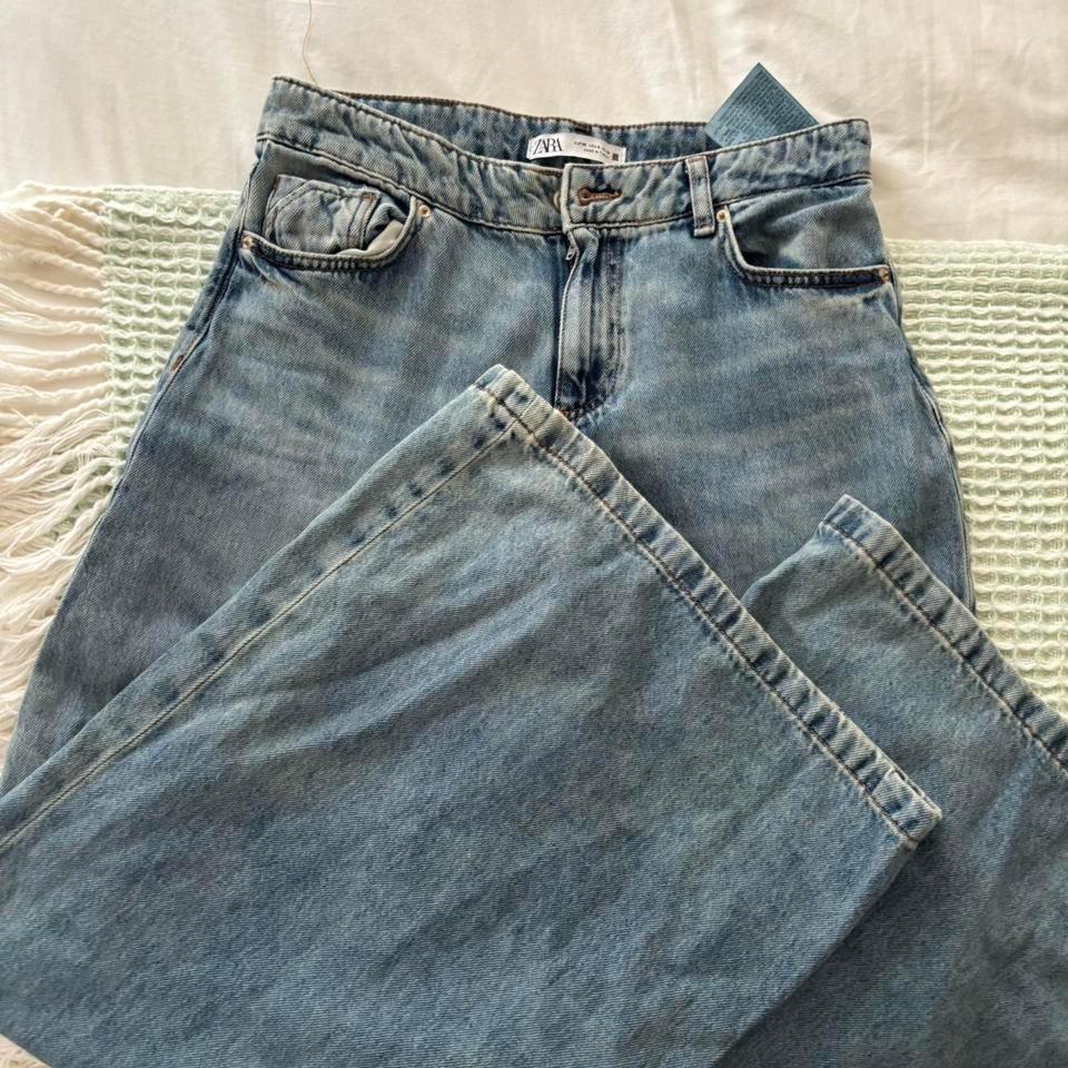 Zara Blue High Waisted Straight Leg 5072