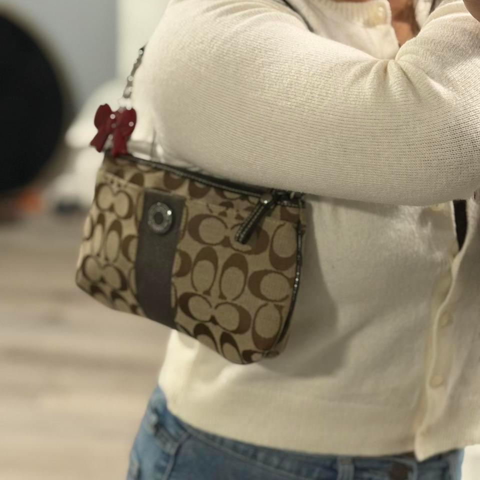 Vintage Coach Wristlet Shoulder Bag Abe1 3