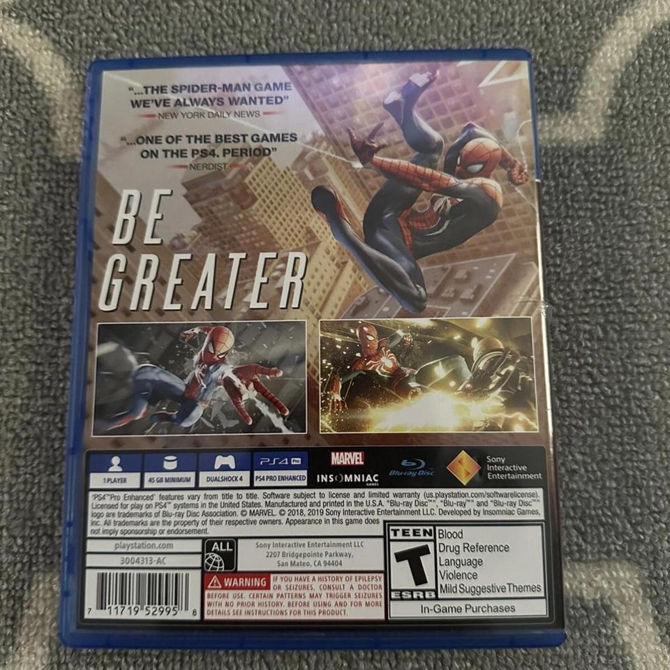 Marvels Spider Man Game Of The 2