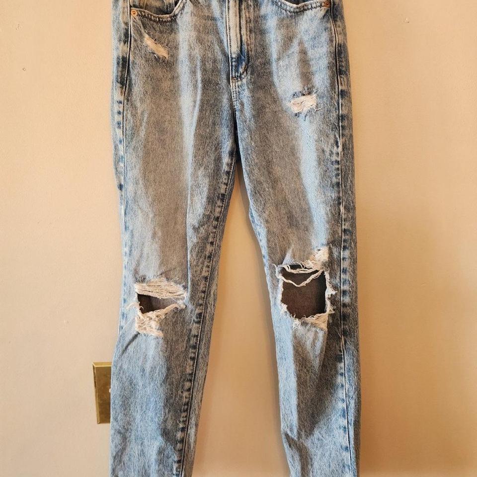 Garage Denim Distressed Mom Jeans 7b56