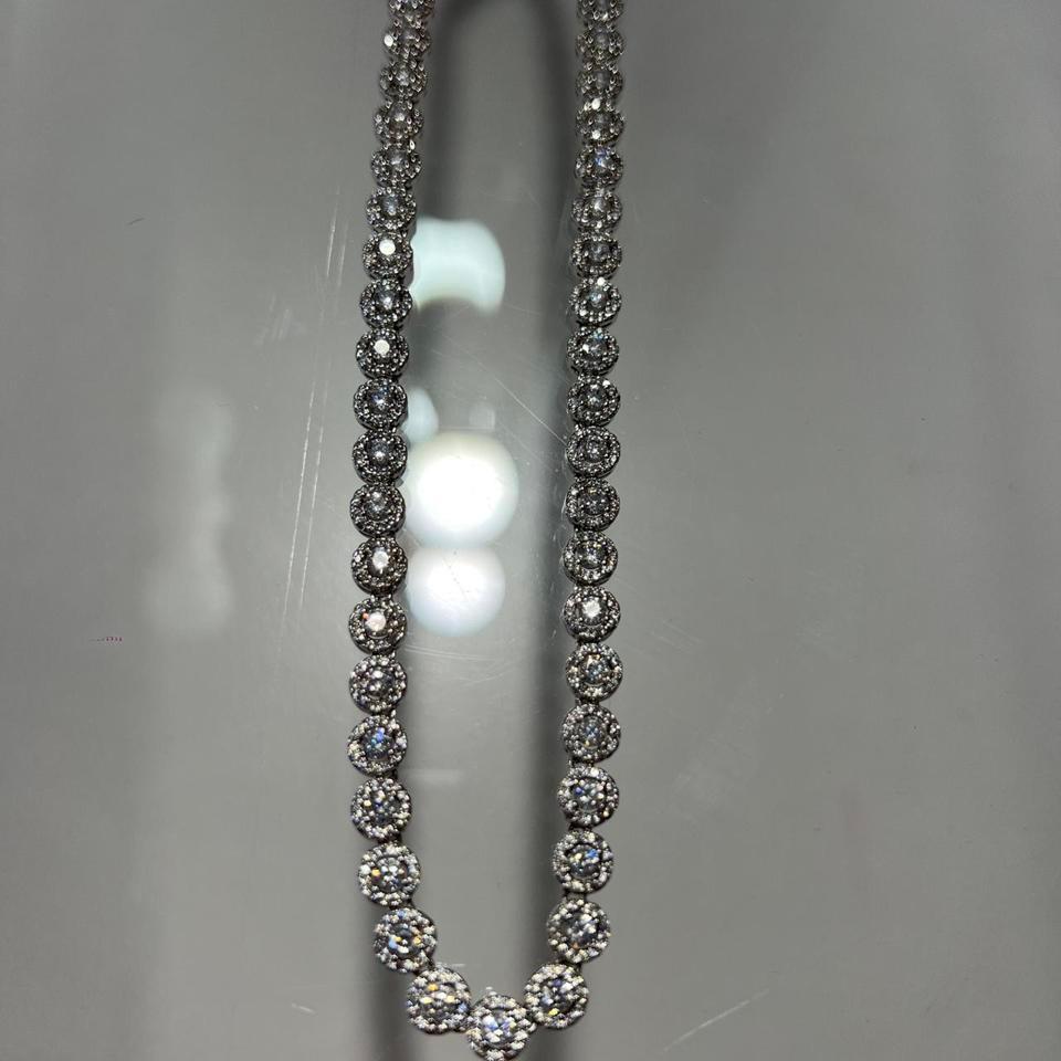 Silver Chain With Rhinestones Bling 7798 3