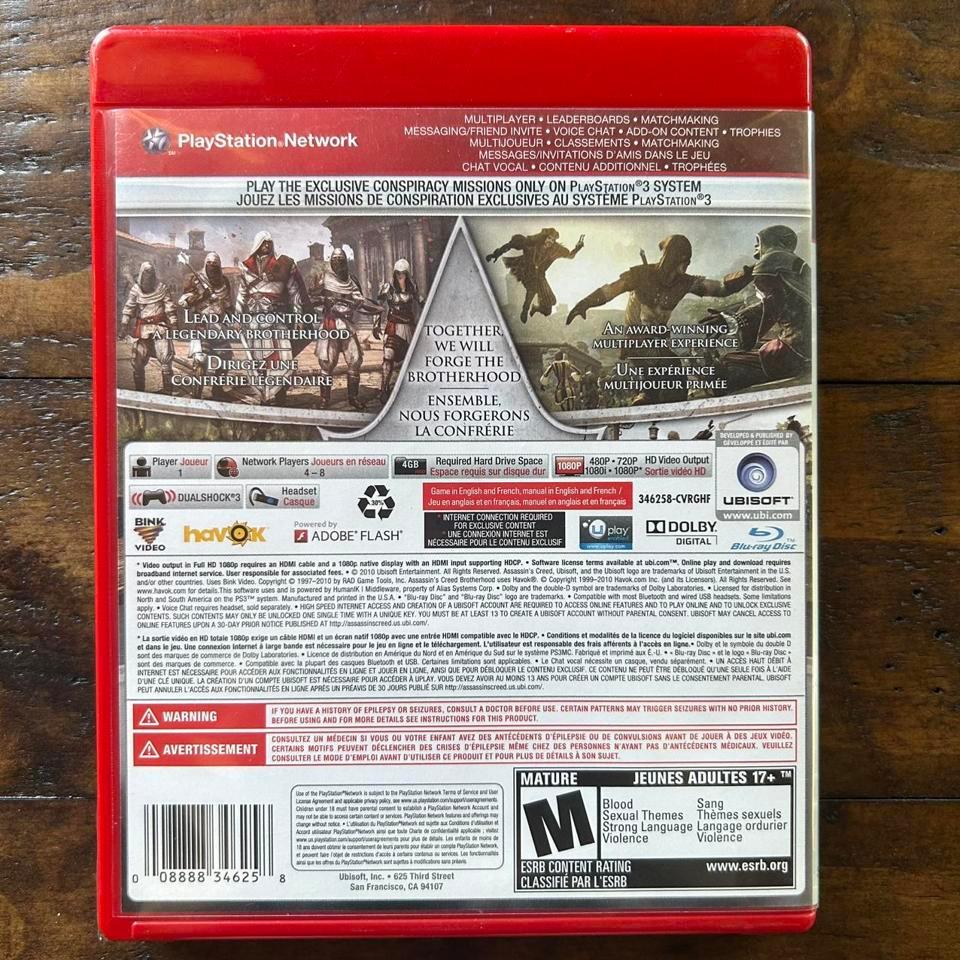 Assassins Creed Brotherhood Ps3 Game 3
