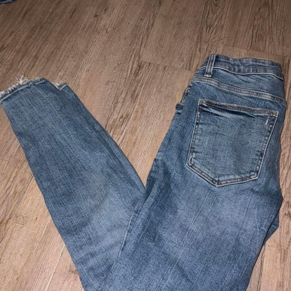 5 Zara Blue Straight Leg 7ece 3