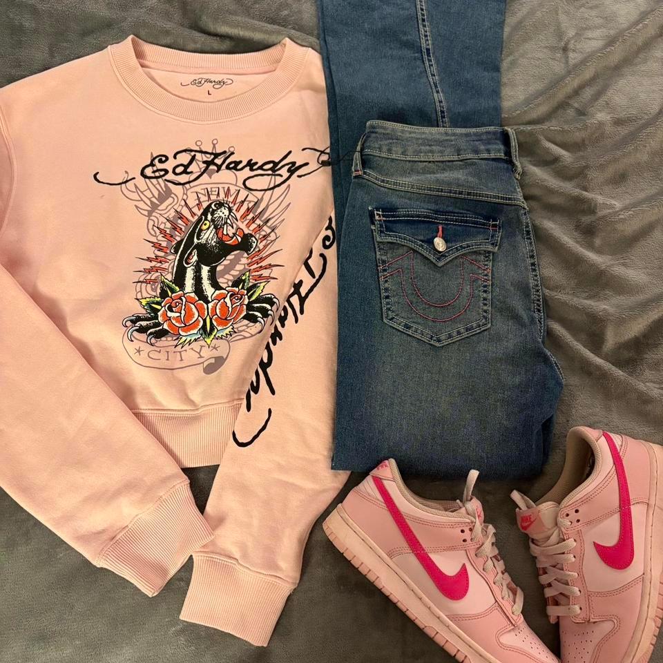Ed Hardy Wide Leg And 4