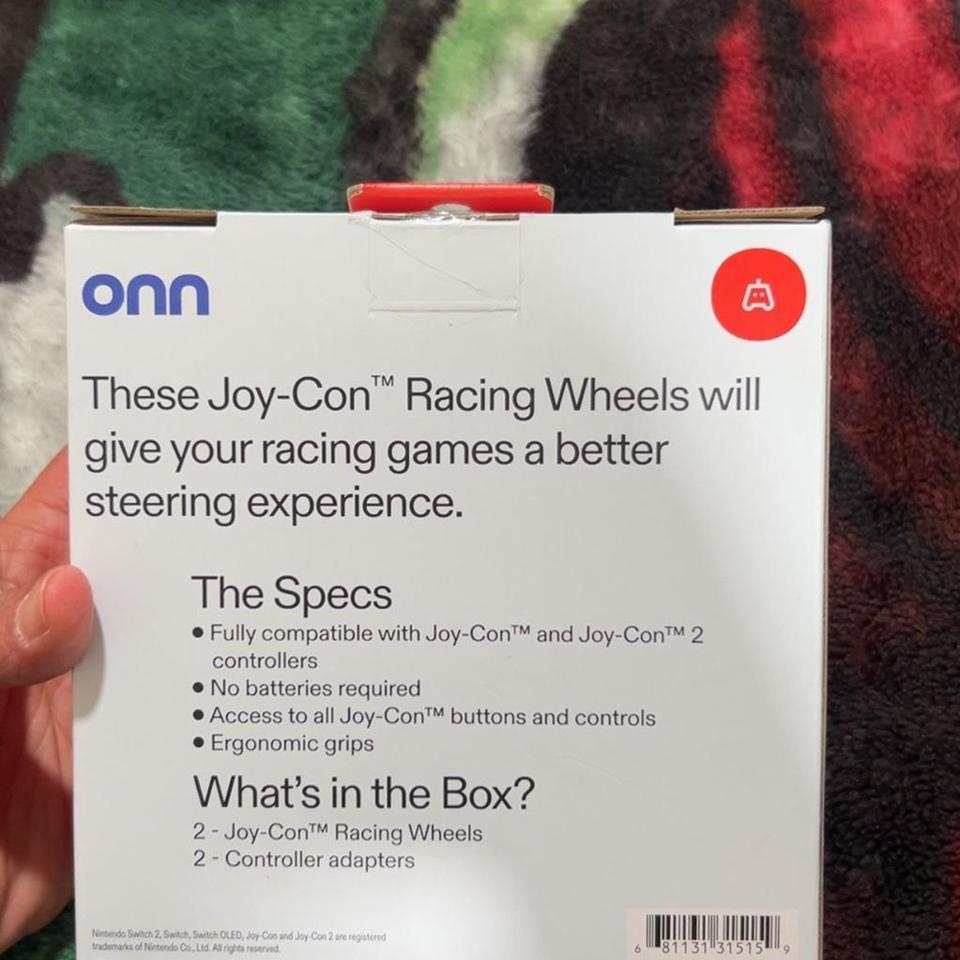 Onn Joy Con Racing Wheels Compatible F764 3