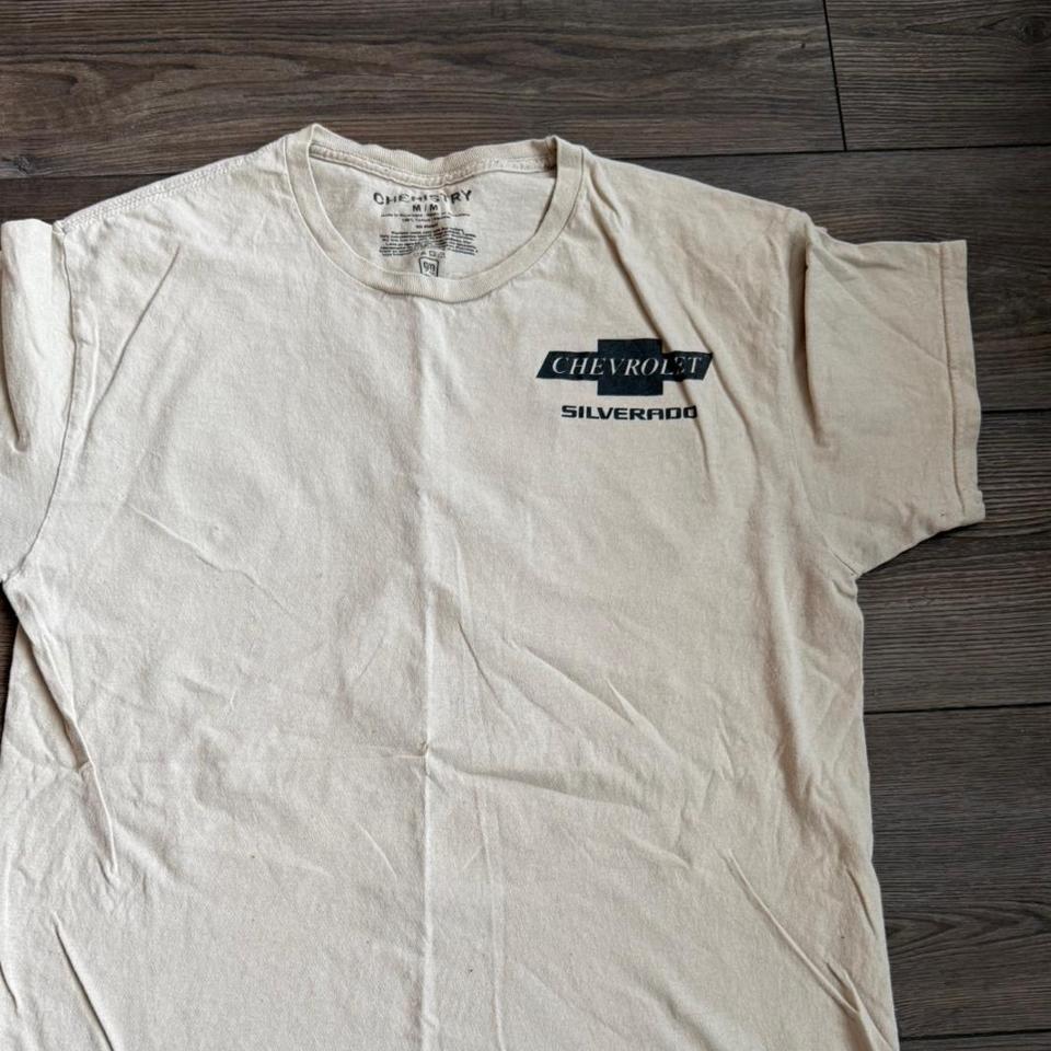 Cream Chevrolet Silverado Tee Size Ff4c