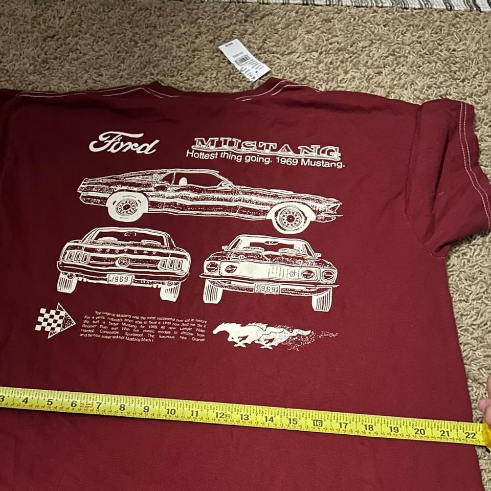 Burgundy Vintage Ford Mustang 1969