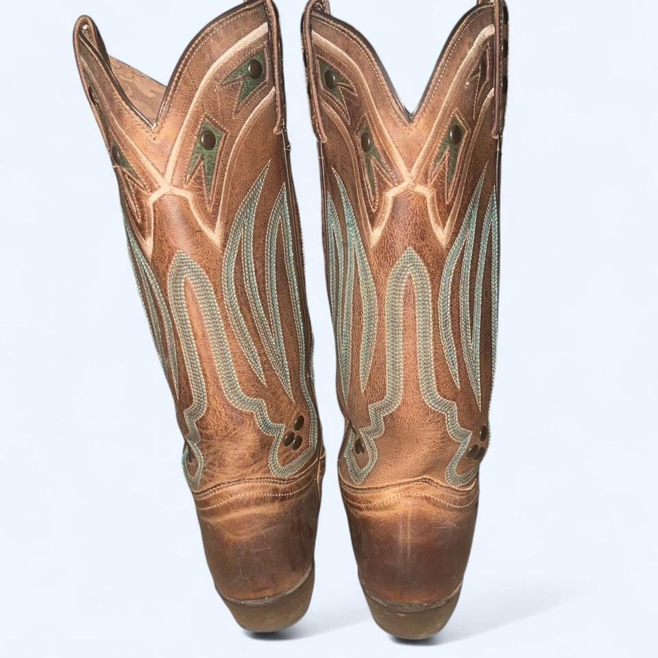 Tony Lama Western Brown And 3