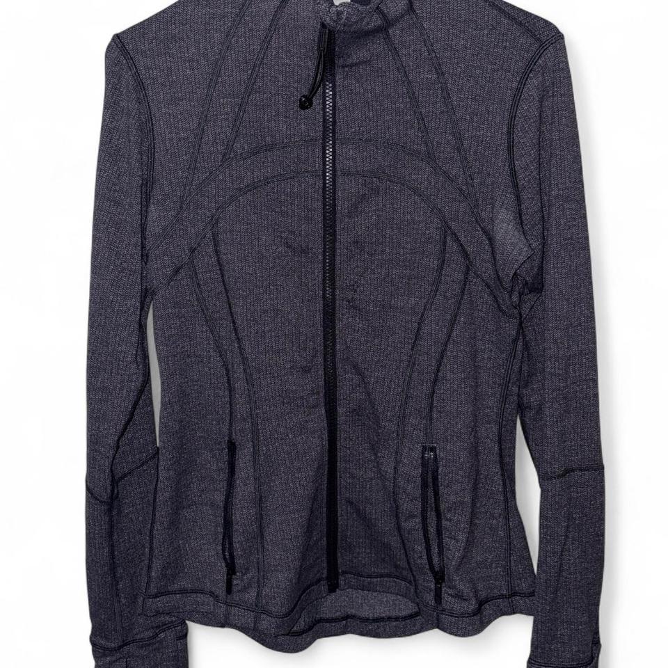 Lululemon Define Jacket Herringbone Greyblack 2274