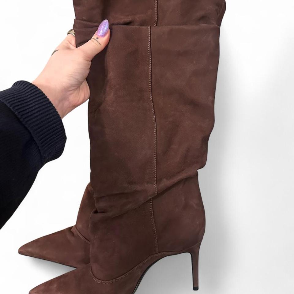 Schutz Suede Knee High Boots 576d